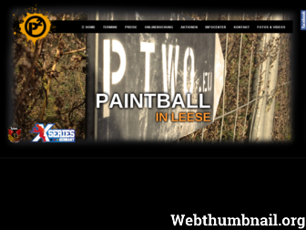 paintball-leese.de website preview