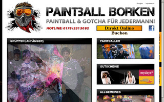 paintball-borken.de website preview