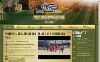 playpaintball.de website preview