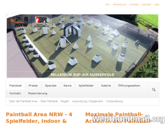 paintball-area-nrw.de website preview