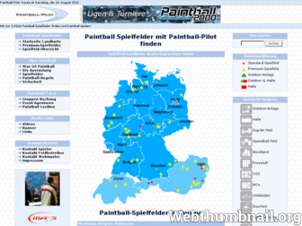 paintball-pilot.de website preview
