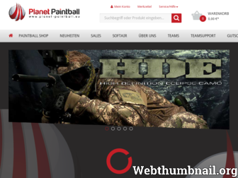 planet-paintball.eu website preview