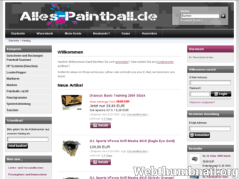 alles-paintball.de website preview