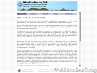 ninepin-media.de website preview
