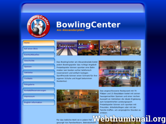 bowling-am-alex.de website preview