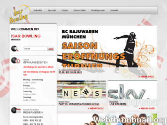 isarbowling.de website preview