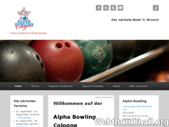 alpha-bowling.de website preview