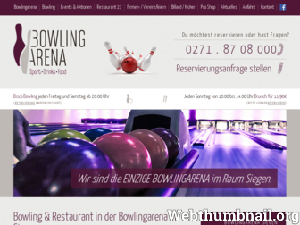 bowlingarena-siegen.de website preview