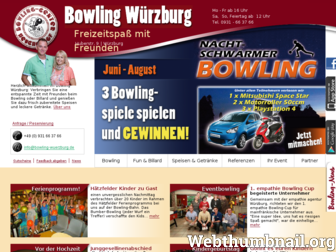 bowling-wuerzburg.de website preview