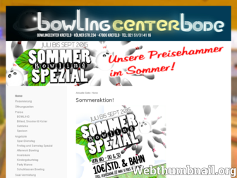 bowlingcenter-krefeld.de website preview