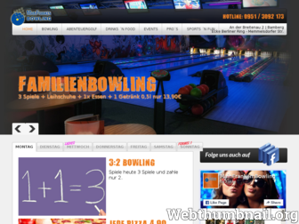 bowling-bamberg.de website preview