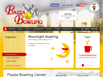 piazza-bowling.de website preview