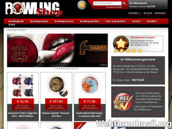 bowling-shop.de website preview