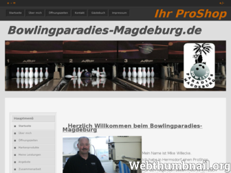 bowlingparadies-magdeburg.de website preview