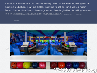 swissbowling.ch website preview