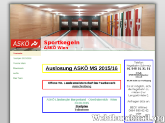askoe-sportkegeln.at website preview