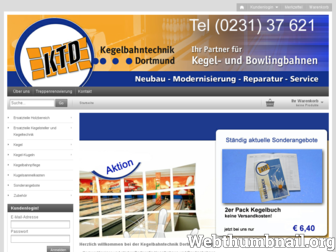 kegelbahntechnik-shop.de website preview