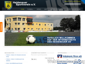 heidenauersv.de website preview
