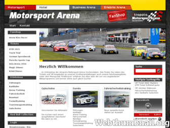 shop.motorsportarena.com website preview