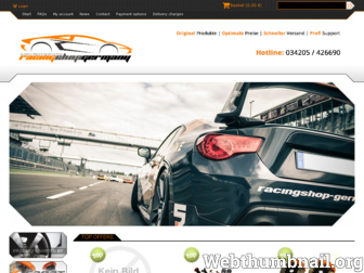 racingshop-germany.com website preview