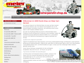 iame-parolin-shop.de website preview