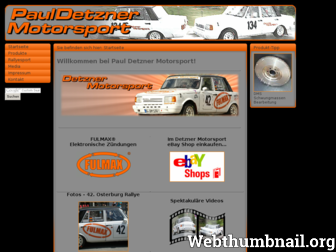 detzner-motorsport.de website preview