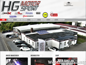 hg-motorsport.de website preview