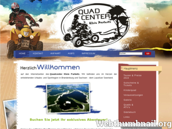 quadcenter-klein-partwitz.de website preview