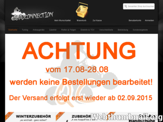 quadconnection-shop.de website preview