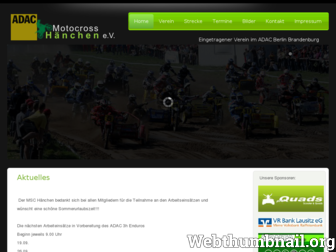 motocross-haenchen.de website preview