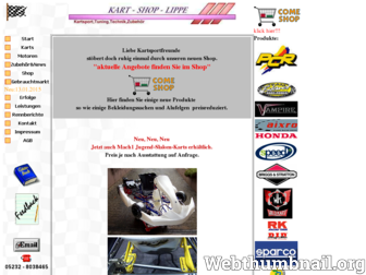 kart-shop-lippe.de website preview
