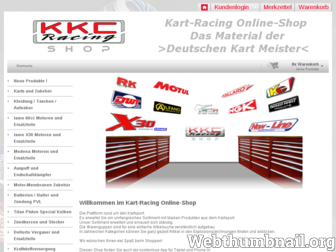 shop.kkc-racing.eu website preview
