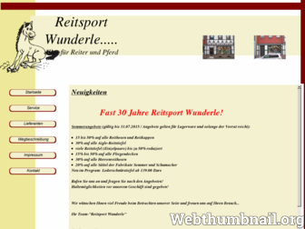 reitsport-wunderle.de website preview