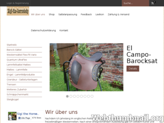 sigi-the-horselady.de website preview