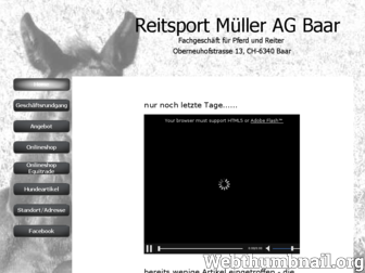 reitsport-mueller.ch website preview