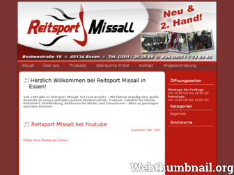 reitsport-missall.de website preview