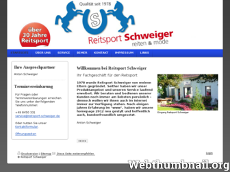 reitsport-schweiger.de website preview