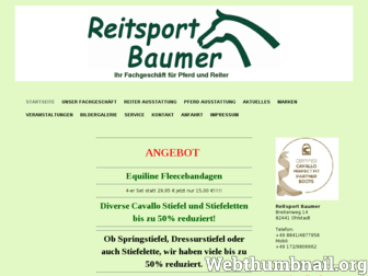 reitsport-baumer.de website preview