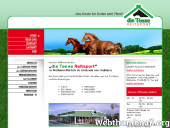 die-tenne-reitsport.de website preview
