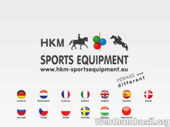 hkm-sportsequipment.eu website preview