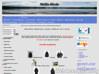 nettis-mode.de website preview