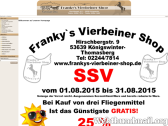 frankys-vierbeiner-shop.de website preview