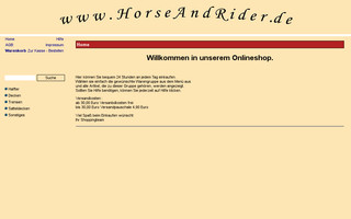 horseandrider.de website preview