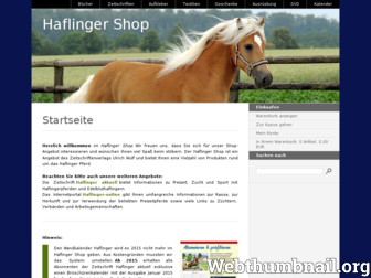 haflinger-shop.de website preview