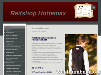 reitshop-hottemax.de website preview