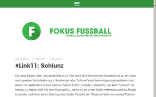 fokus-fussball.de website preview