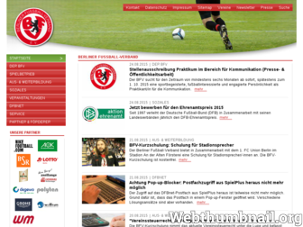berliner-fussball.de website preview