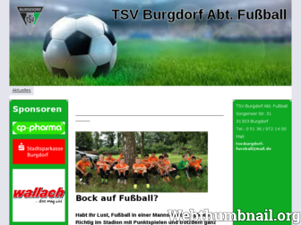 tsv-burgdorf-fussball.com website preview