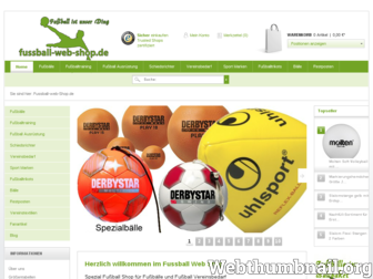 fussball-web-shop.de website preview
