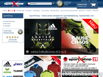 sportxshop.de website preview